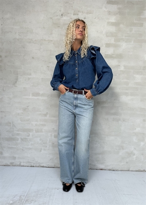 Mille bluse Vintage Washed Blue Skall Studio 
